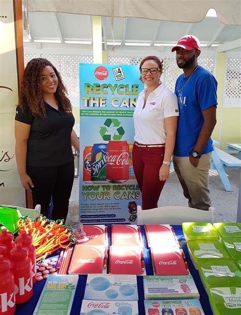 Caribbean Bottling Company Celebrates Earth Day Nassau Paradise Island Bahamas Bahamas