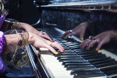 Premium Photo Woman Playing The Piano