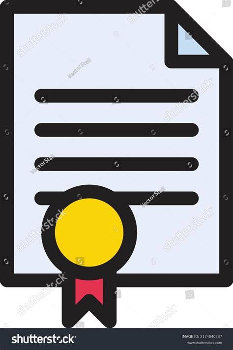 Certificate Vector Illustration On Transparent Backgroundpremium Stock