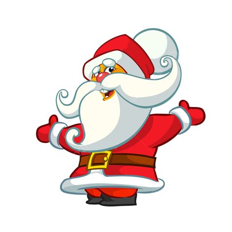 Christmas Santa Claus Clipart Vector Christmas Cartoon Of Santa Claus Costume Background