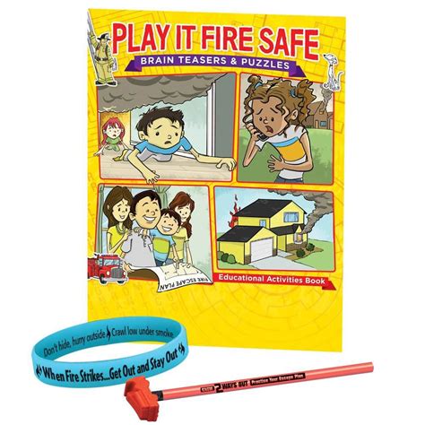 Play It Fire Safe Brain Teasers And Puzzles Grades 5 6 Fire Safety