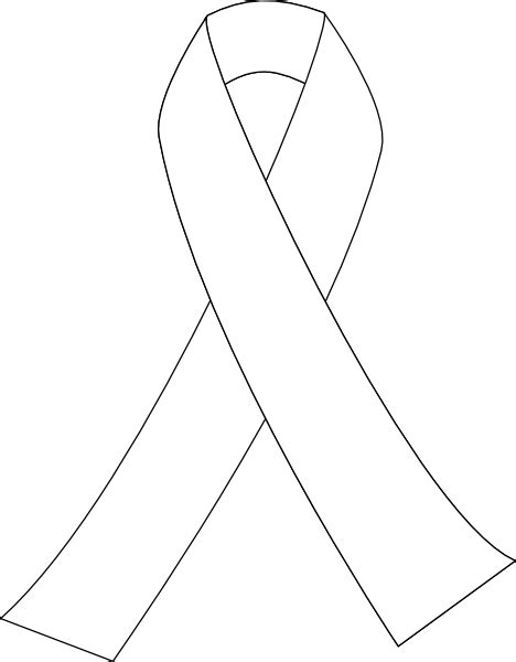 Cancer Ribbon Outline Free Clipart And Printable Templates