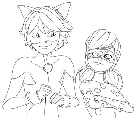 Your child is the main character. Miraculous: Tales Of Ladybug & Cat Noir Coloring Pages ...