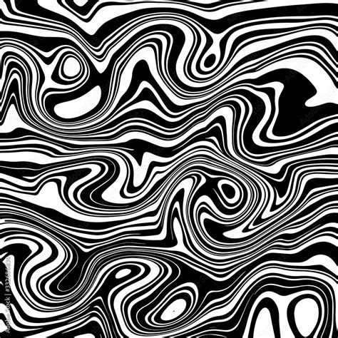 Black And White Abstract Liquify Lines Background Liquid Acrylic