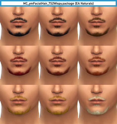 TS2toTS4 Facial Hair Wispy By MonoChaos MonoChaos S Sims 4 CC Blog