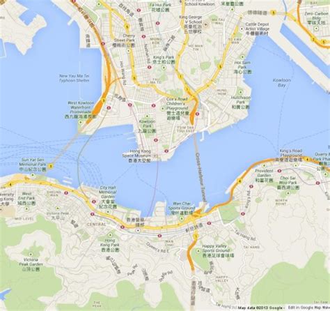 Hong Kong Maps Top Tourist Attractions Free Printable City Street Map