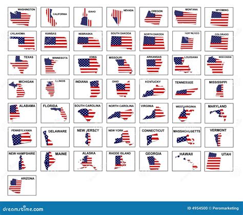 States Of America Stock Illustration Illustration Of Oregon 4954500