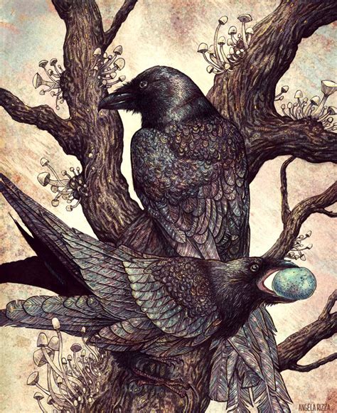 Ravens By ~angelarizza On Deviantart Crow Art Raven Art Bird Art Art