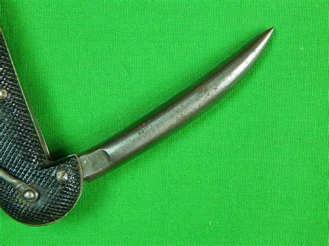Vintage Bianchi Military Folding Pocket Knife Antique And Military From