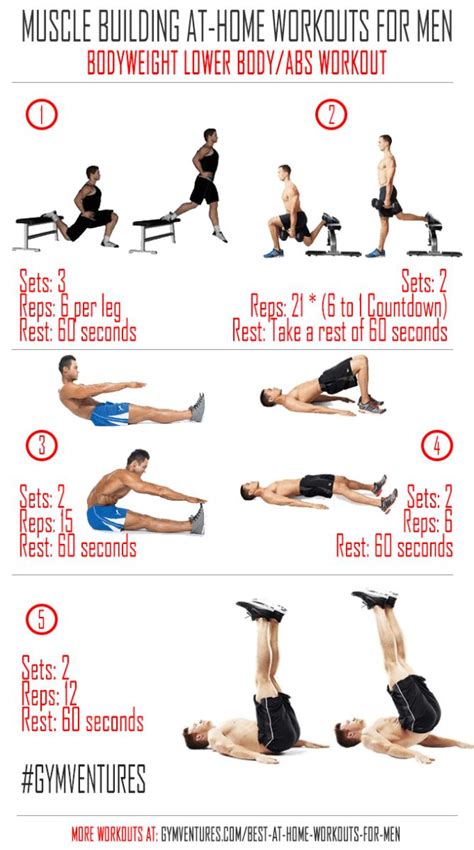 At Home Workouts For Men Bodyweight Lower Body Abs Workout Home Workout Men At Home Workouts