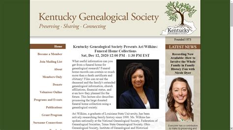 Genea-Musings: Kentucky Genealogical Society Presents Ari Wilkins on