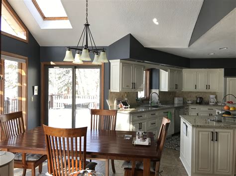 Sherwin williams peppercorn darkened an extra 50%. SW Peppercorn with oak trim. in 2020 | Oak trim, Home ...