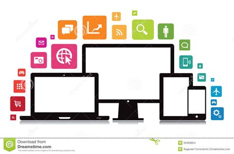 To ensure optimal performance when using the egnyte desktop app, be sure to review the system requirements. Laptop Desktop Tablet Smartphone App Stock Images - Image ...