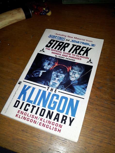 Free Star Trek Klingon Dictionary Other Books Auctions