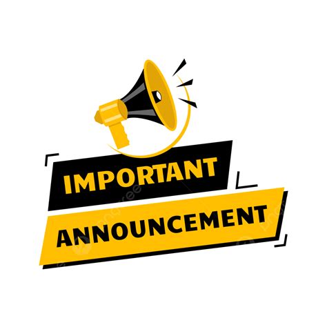 Important Announcement Vector Png Vector Psd And Clipart With