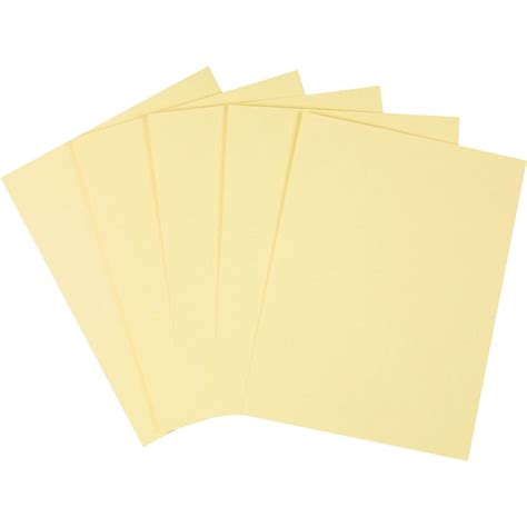 Staples Cardstock Paper 110 Lbs 85 X 11 Canary 250pack 49704