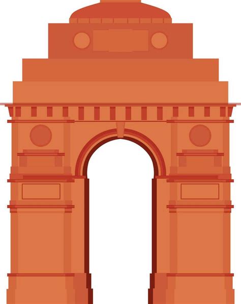 Illustration Of India Gate 24336644 Vector Art At Vecteezy