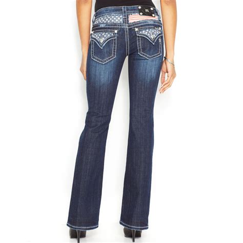 Miss Me Stars Stripes Bootcut Jeans In Blue Lyst