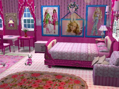 The barbie glam bedroom furniture and doll play set features elegant details and classic looks. Mod The Sims - Barbie Bedroom Set For Little Girl
