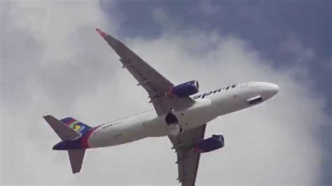 Spirit A320 Takeoff From Detroit Metro With Sharklets Youtube