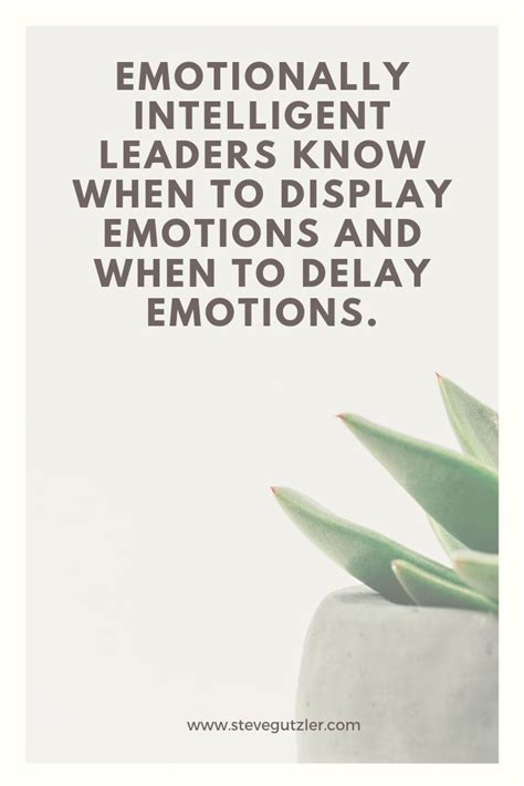 Mastering Emotional Intelligent Leadership Emotions Emotional
