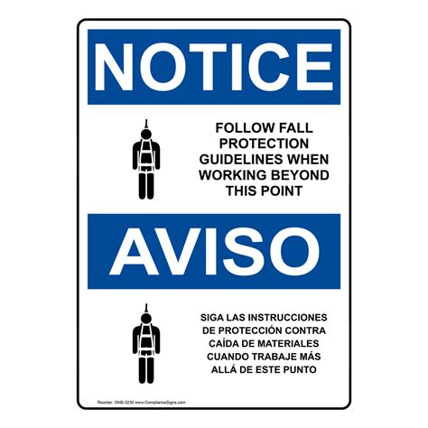 Portrait Osha Safety Harness Required Sign With Symbol Odep 5675