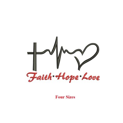 Faith Hope Love Embroidery Design Ssd396 Sara Stock Designs