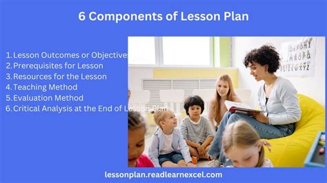 Components Of Lesson Plan In Education Lesson Plan