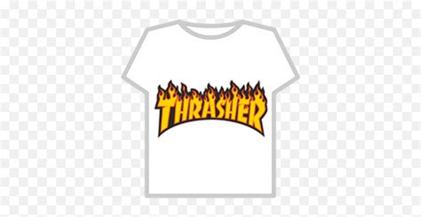 Thrasher Logo T Shirt Roblox Vip Shirt Pngthrasher Png Free