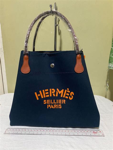 Hermes Sellier Paris Canvas Bag Luxury Bags And Wallets On Carousell