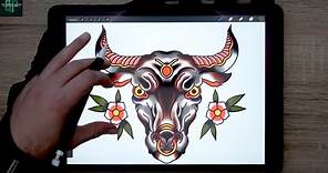 Easy Taurus Star Sign and How to Draw out a Tattoo Design of it