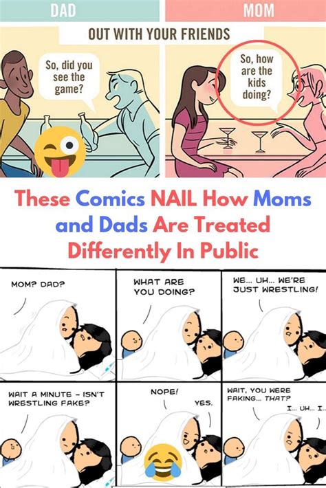 Comics Nail How Moms And Dads Are Treated Differently In Public Mom