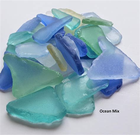 Bulk Sea Glass Bulk Beach Glass In Ocean Mix Nautical Coastal Beach Decor Bulk Seaglass For