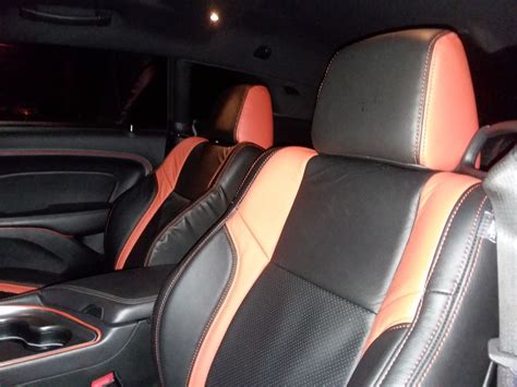 2015 2019 Dodge Challenger Sxt Rt Sport Black Katzkin Leather Seat