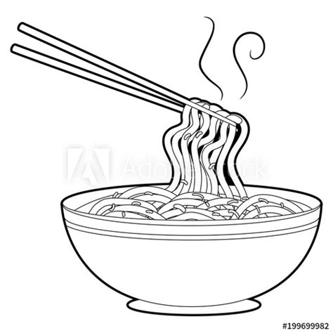 Parting of the red sea coloring pages. "Coloring Book Outlined Noodles Soup with Chopsticks ...
