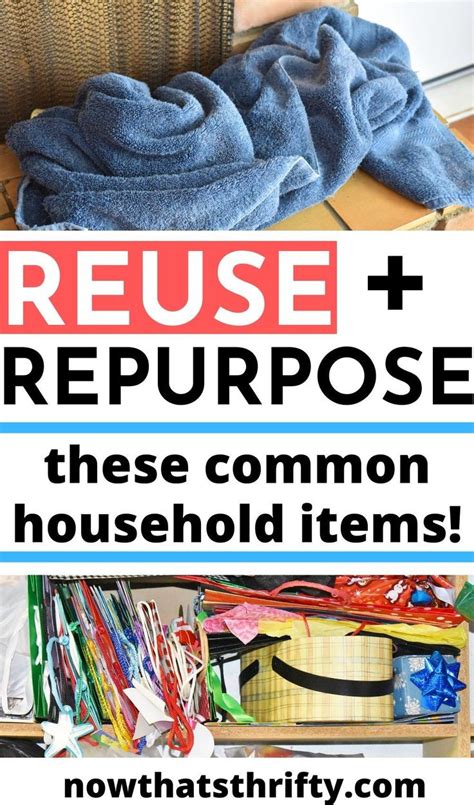 The Words Reuse And Repurpose These Common Household Items