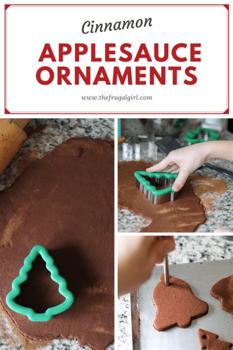 How To Make No Bake Cinnamon Applesauce Ornaments The Frugal Girl