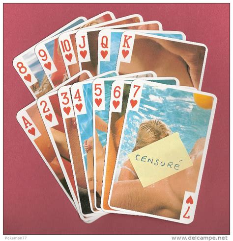 Jeu de 54 cartes à jouer X Femmes nues en train de faire un acte
