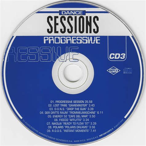 Dance Sessions 4 Cds 1997 Max Music Ellodance