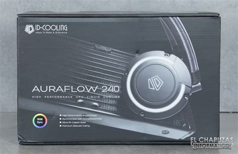 The auraflow 240 cpu cooler we are bringing you is back to a round head unit, the hoses are sleeved, and the radiator has been dressed up as well. ID Cooling AuraFlow 240 01 740x478 0