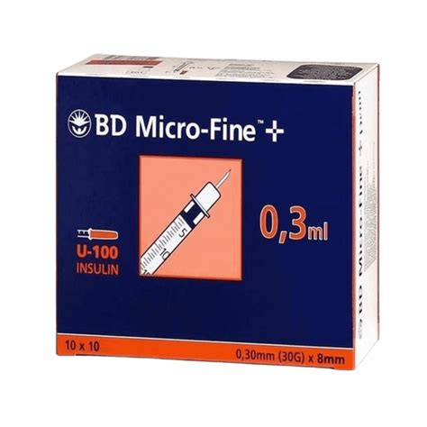 B D Microfine Insulin Syringes Ml X Mm G Teleta Pharma