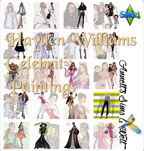 Hayden Williams Celebrity Paintings Sims 4 Sims Sims 4 Custom Content