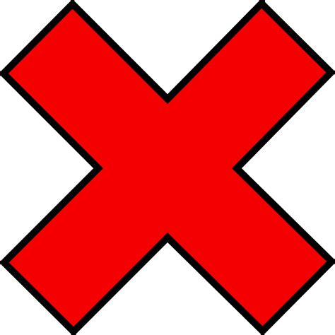 Wrong Cross Png Clipart Png Mart