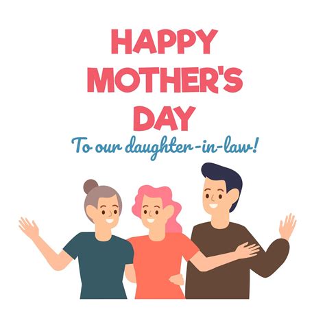 Happy Mothers Day Daughter In Law  In Illustrator Svg   Eps Png After Effects