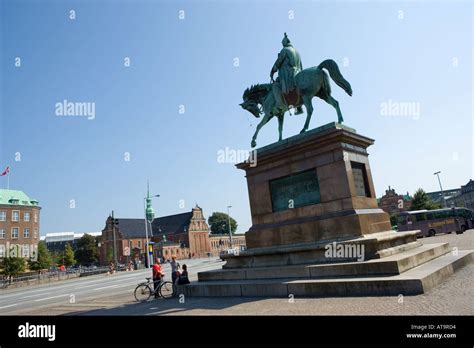 Copenhagen Denmark Equestrian Statue Of King Frederik Vii 1808 1863 In