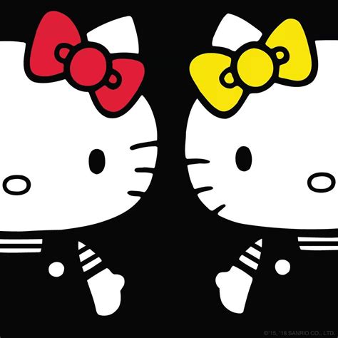 did you know that hello kitty wears her red bow on her left side while her twin sister mimmy we