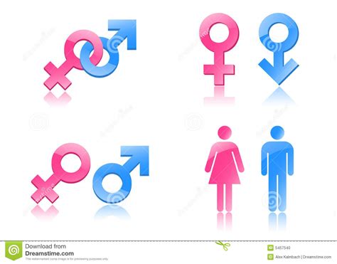 Gender Symbols Stock Vector Illustration Of Hetero Sign 5457540