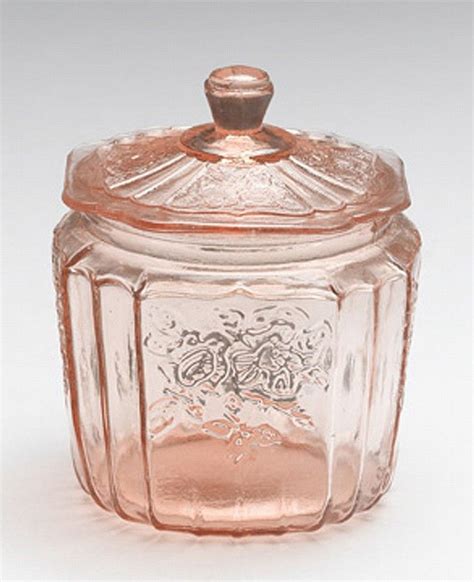 Sold Price 7 Inch Pink Mayfair Cookie Jar Invalid Date Pdt Glass