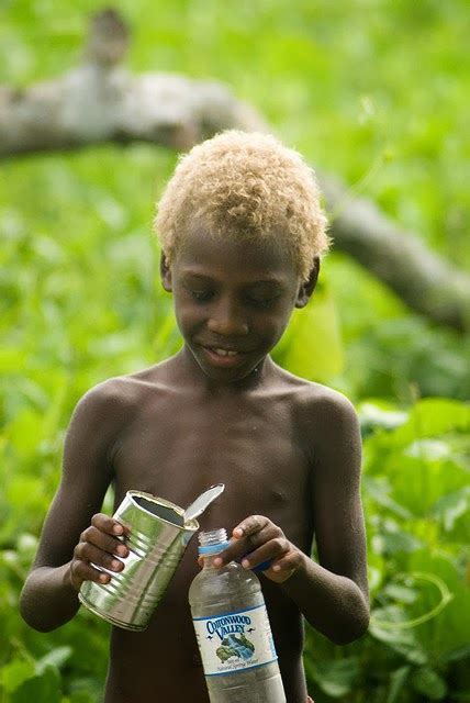 But i got in over my head because i couldn't do his hair. Aborigines and Melanesians: Naturally Blonde Hair and Dark ...