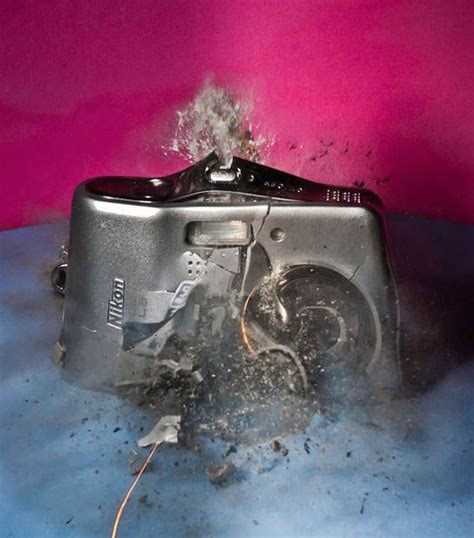 High Speed Photos Of Cameras Exploding High Speed Photography